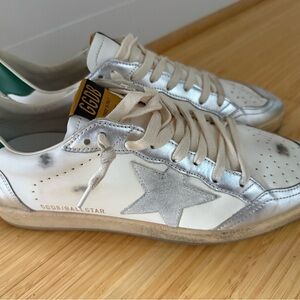 Golden Goose Ballstar 'White Silver Green' Men’s Size 10/EU 43